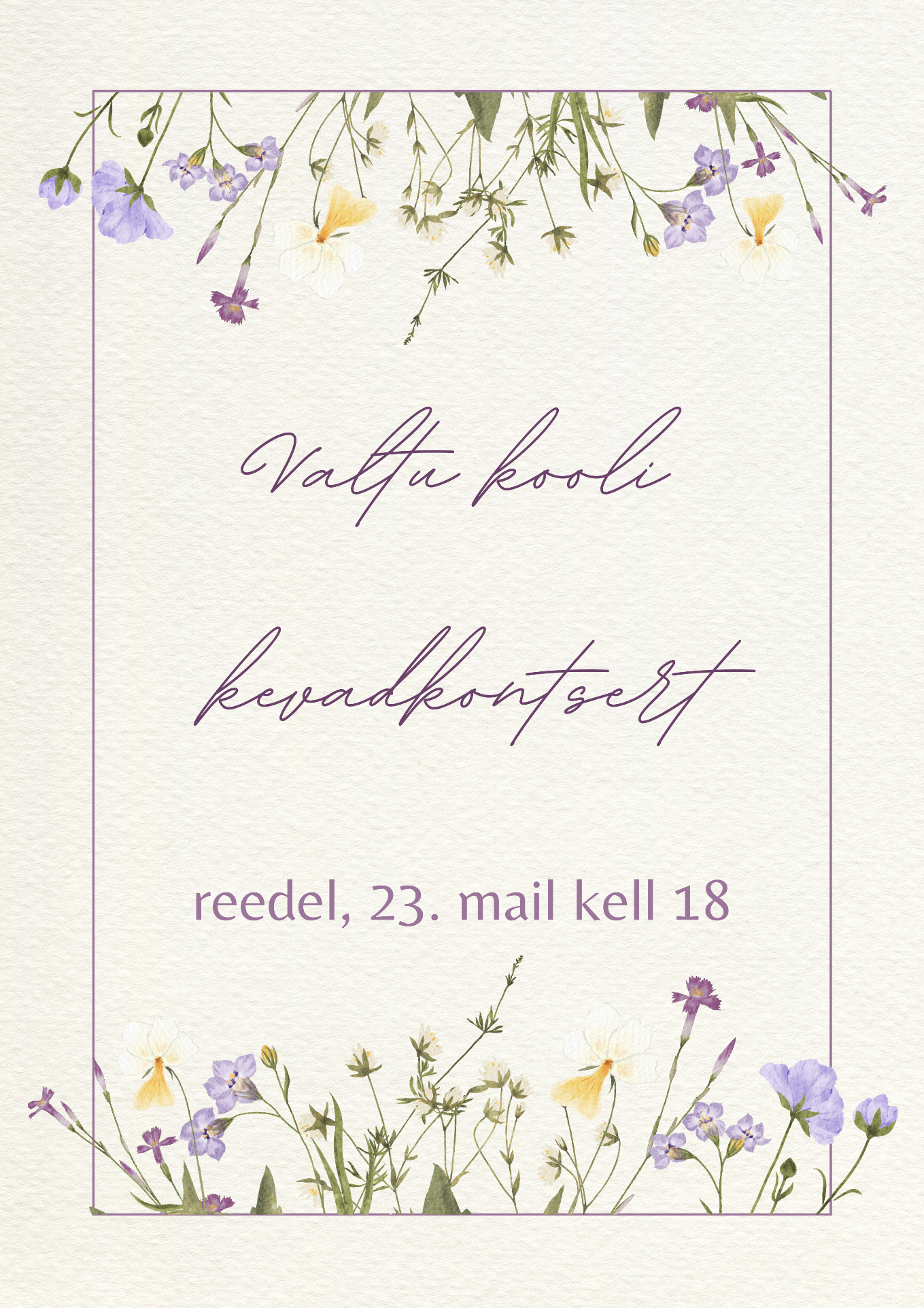 VALTU KOOLI KEVADKONTSERT